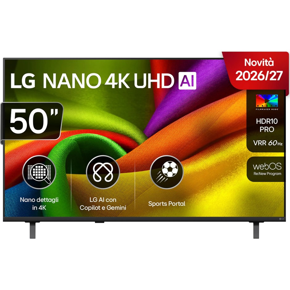 LG 50NU850B6LA Smart TV 50 pollici 4K webOS 26