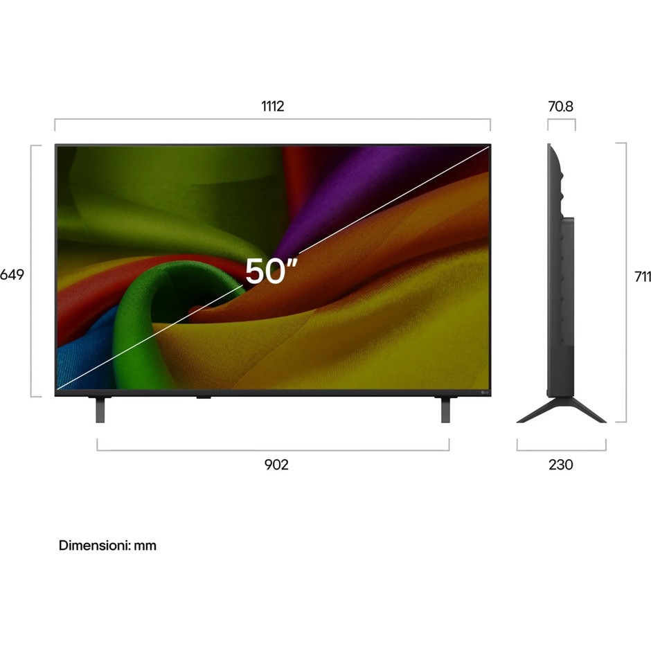 LG 50NU850B6LA Smart TV 50 pollici 4K webOS 26