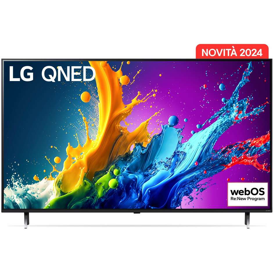 LG 50QNED80T6A Tv QNED 50'' 4K Ultra HD Smart Tv Wi-Fi Classe F Colore