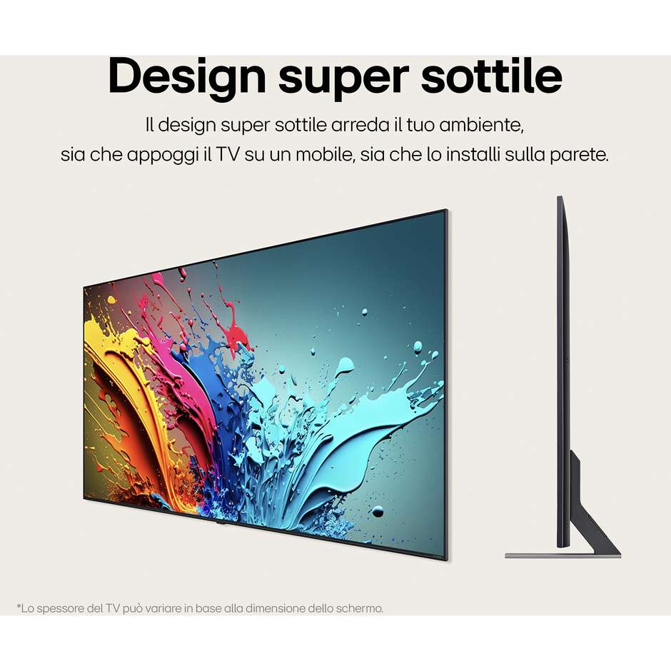LG 50QNED86T6A.API Smart TV 50" LED 4K Ultra HD webOS Colore Blue