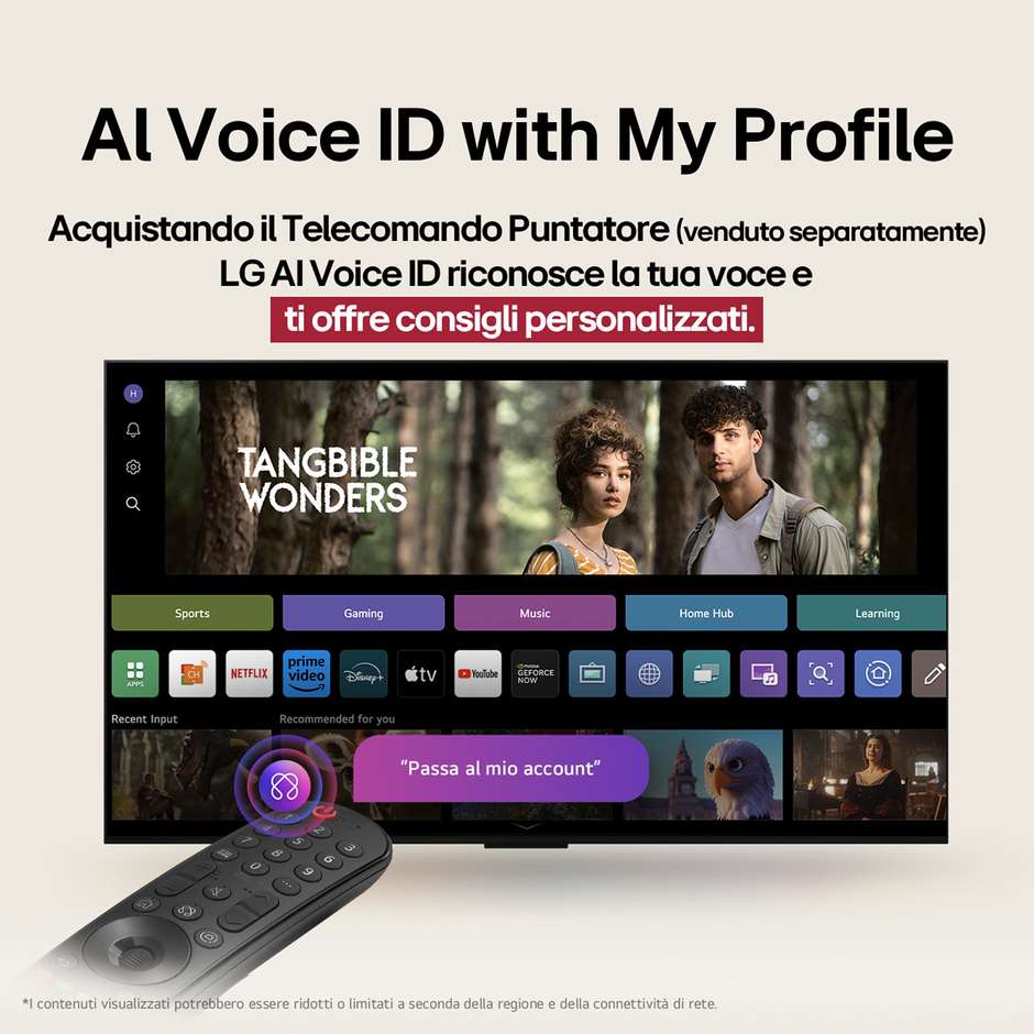 LG 50UA75006LA.API Smart TV 50" LED 4K Ultra HD webOS Colore Black