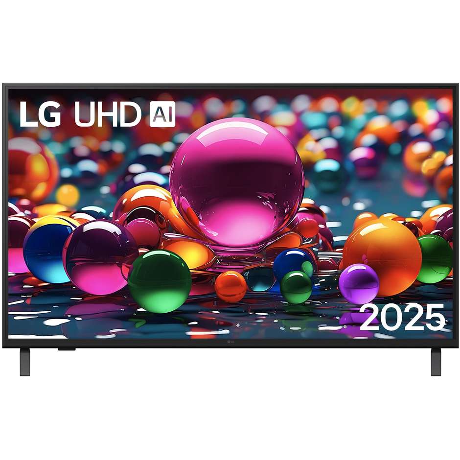 LG 50UA75006LA TV LED 50" 4K Ultra HD Smart TV Wi-Fi Classe F Colore Nero
