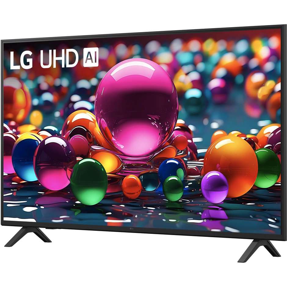 LG 50UA75006LA TV LED 50" 4K Ultra HD Smart TV Wi-Fi Classe F Colore Nero