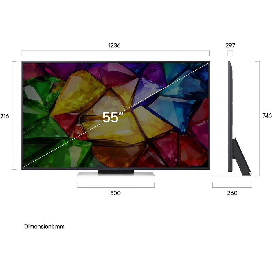 LG 55MRGB87B6B Mini RGB TV 55" 4K Dolby Vision Nero