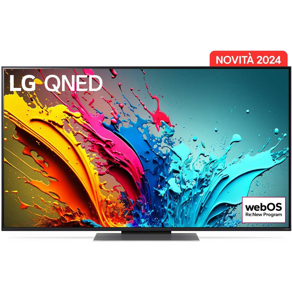 LG 55QNED86T6A TV QNED 55'' 4K Ultra HD Smart TV Wi-Fi Classe E Colore Nero