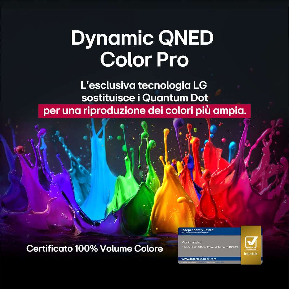 LG 55QNED93A6A QNED TV 55" 4K Ultra HD Smart TV Wi-Fi Classe G Colore Nero