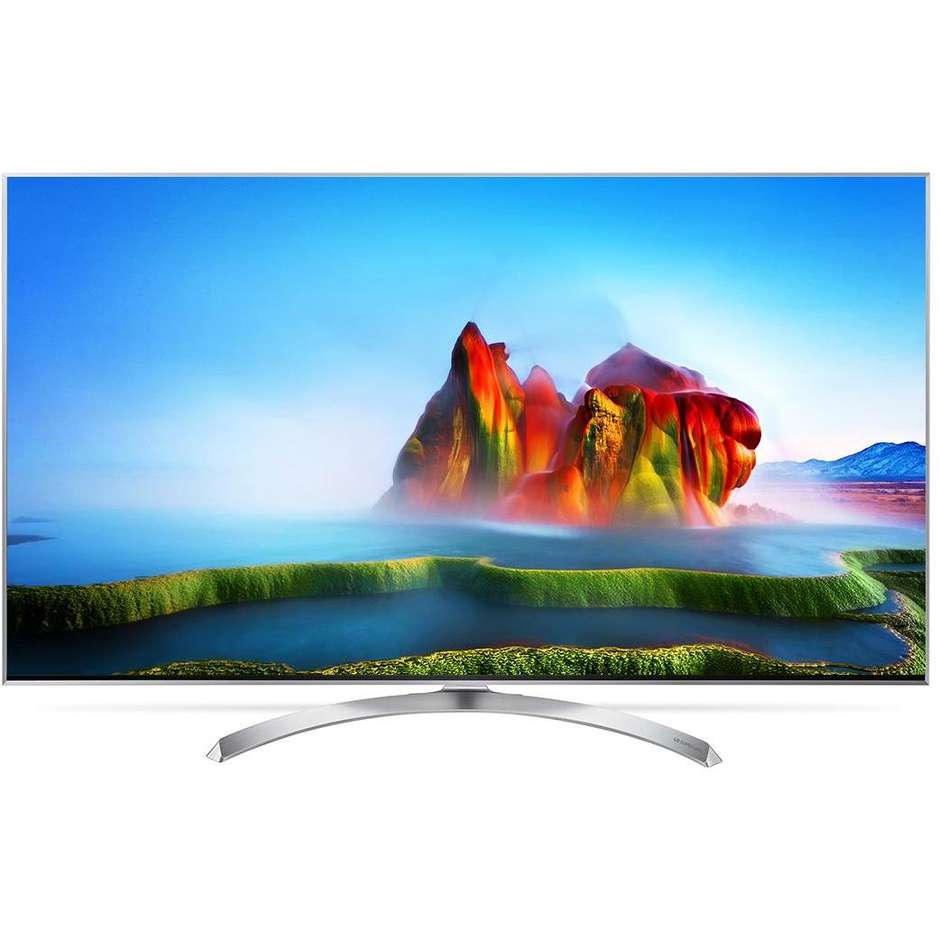 LG 55SJ810V Tv LED 55" 4K Ultra HD Smart Tv Wi-fi classe A+ argento, bianco