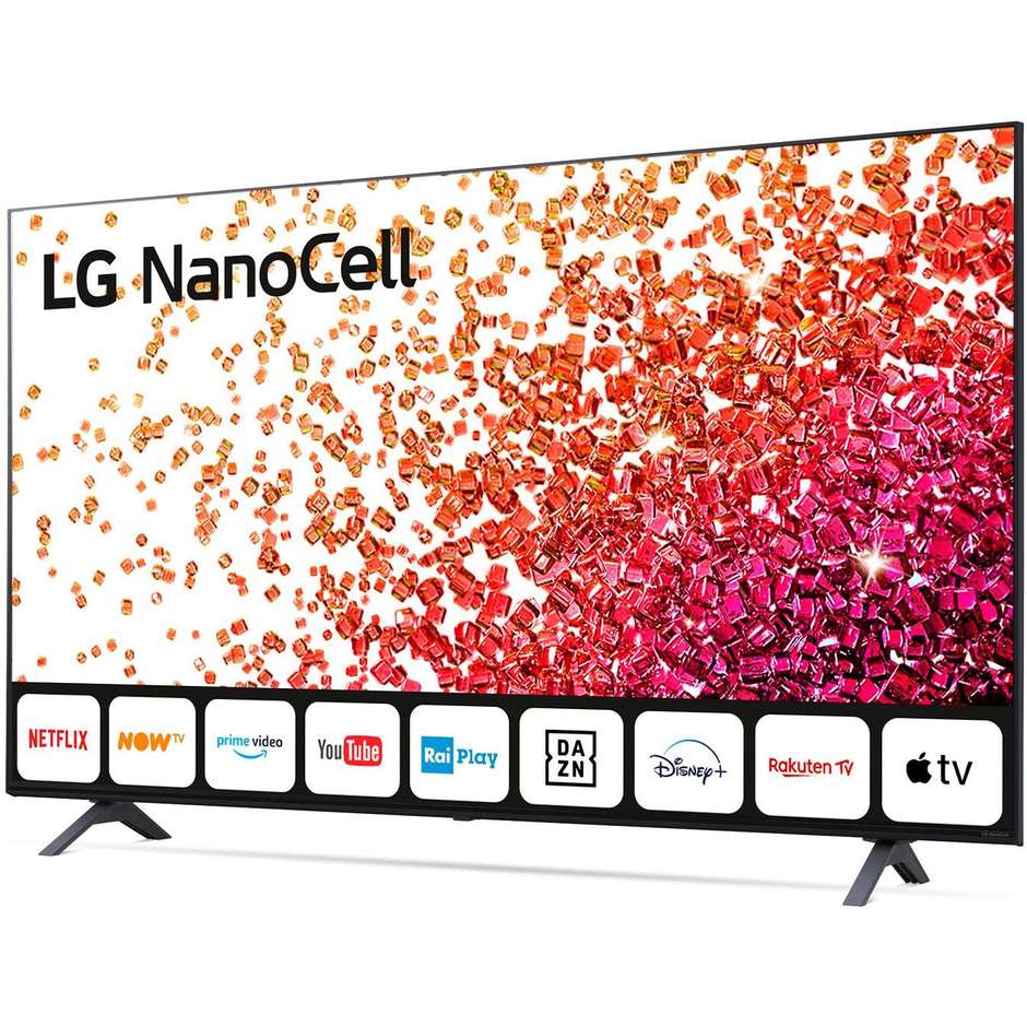 LG 65NANO756R TV Nanocell 65" 4K Ultra HD Smart TV Wi-Fi Classe G colore cornice nero