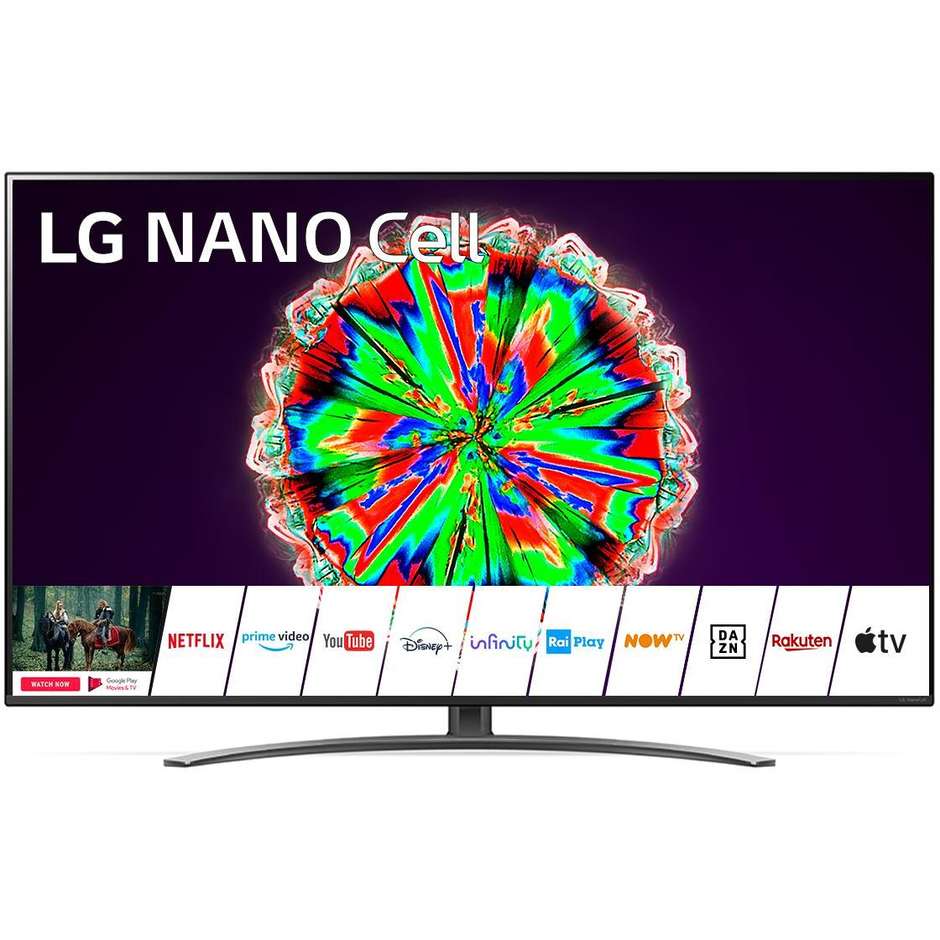LG 65NANO816NA Tv LED 65" Nanocell 4K Ultra HD Smart Tv Wifi webOS 5.0 classe A+ colore nero