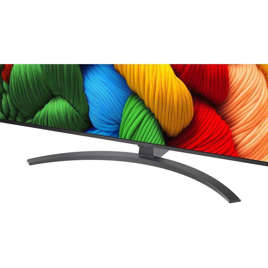 LG 65NANO81A6A TV LED 65'' 4K Ultra HD Smart TV Wi-Fi Classe F Colore Nero