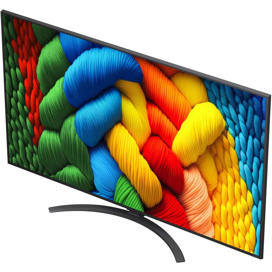 LG 65NANO81A6A TV LED 65'' 4K Ultra HD Smart TV Wi-Fi Classe F Colore Nero