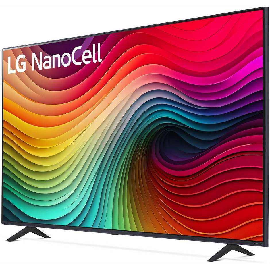 LG 65NANO82T6B TV 65" NanoCell 4K Ultra HD Smart TV Classe G Colore Nero