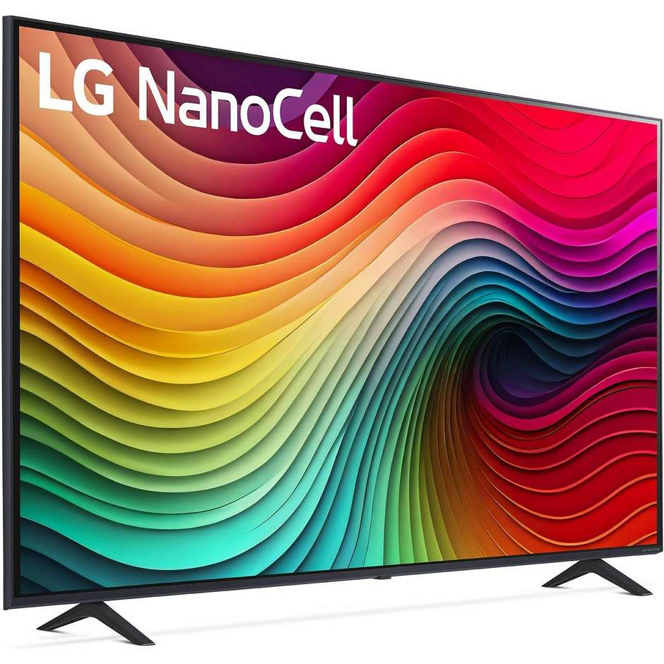 LG 65NANO82T6B TV 65" NanoCell 4K Ultra HD Smart TV Classe G Colore Nero