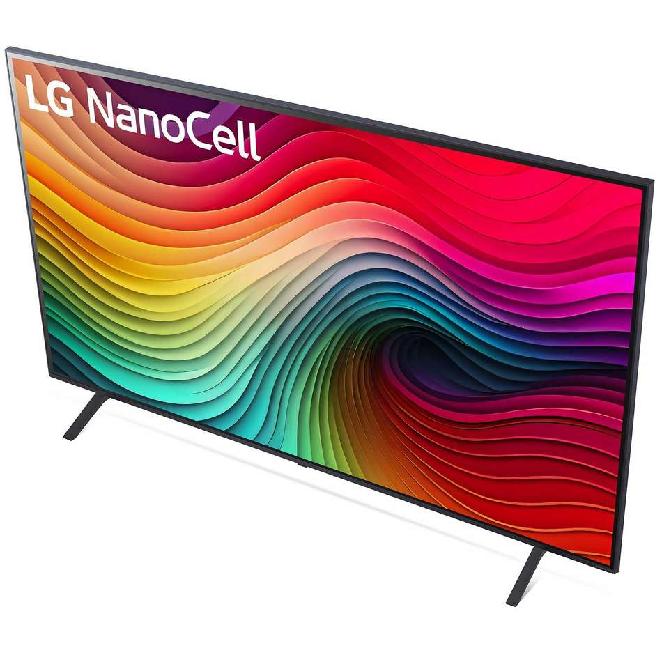 LG 65NANO82T6B TV 65" NanoCell 4K Ultra HD Smart TV Classe G Colore Nero