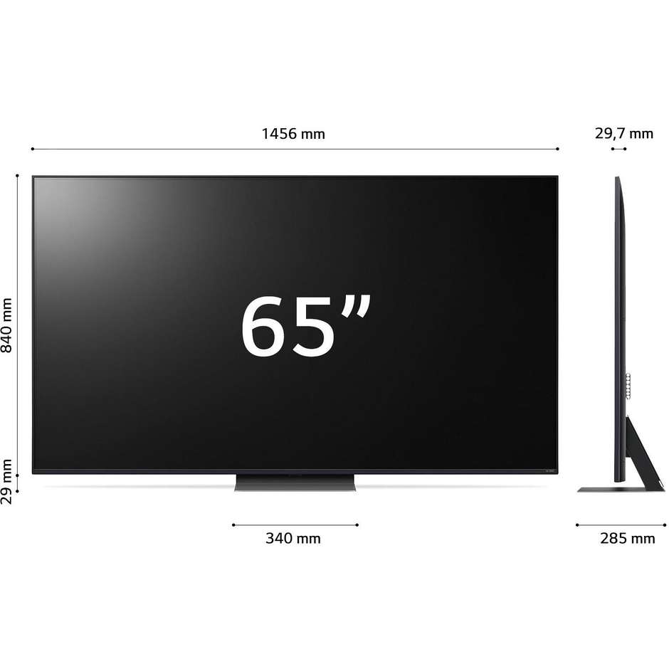 LG 65QNED86T6A QNED 65'' 4K Ultra HD Smart TV Wi-Fi Classe E Colore Nero