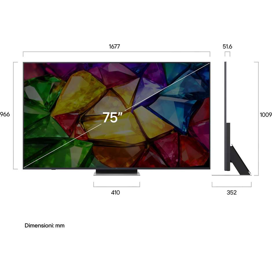 LG 75MRGB87B6B Mini RGB TV 75" 4K Dolby Vision Nero