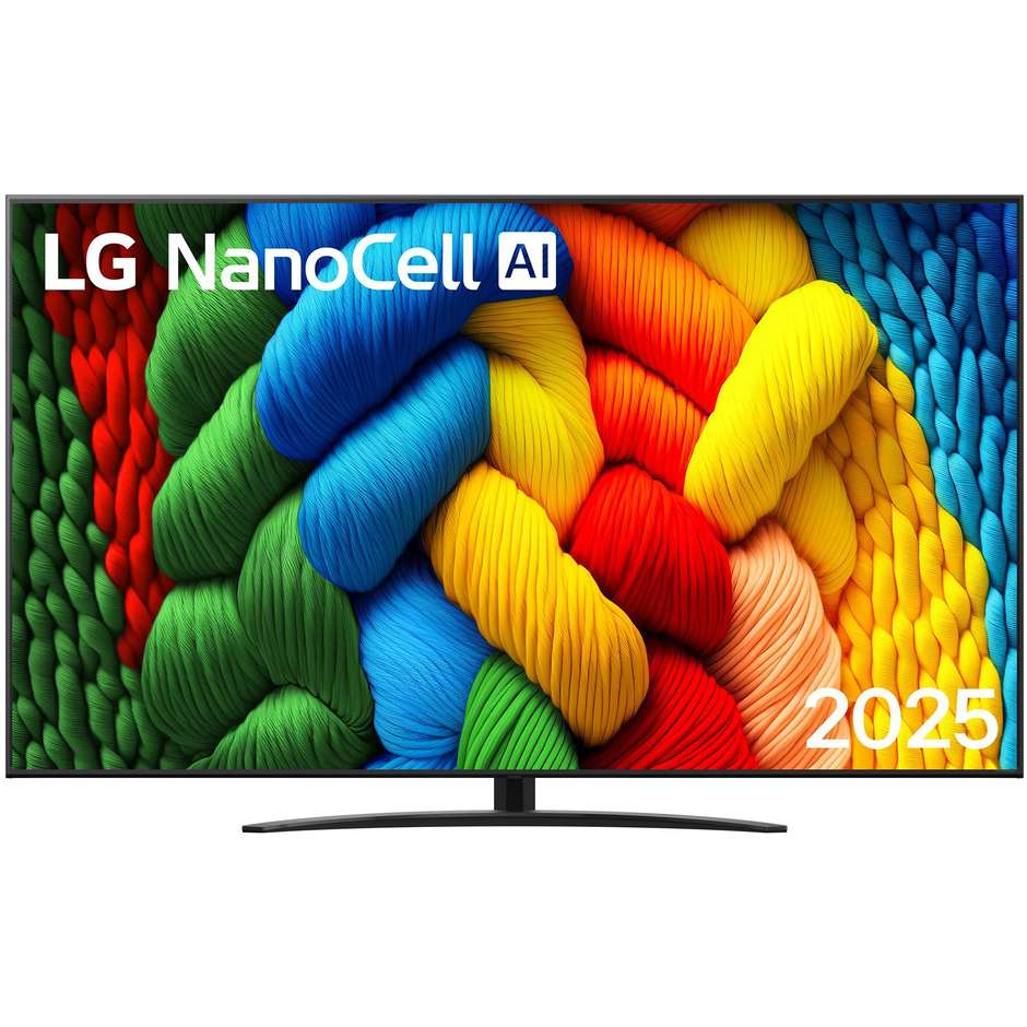 Lg 75NANO81A6A.API Smart TV NanoCell 75" 4K Ultra HD Wi-Fi DVB-T2 Classe F Nero