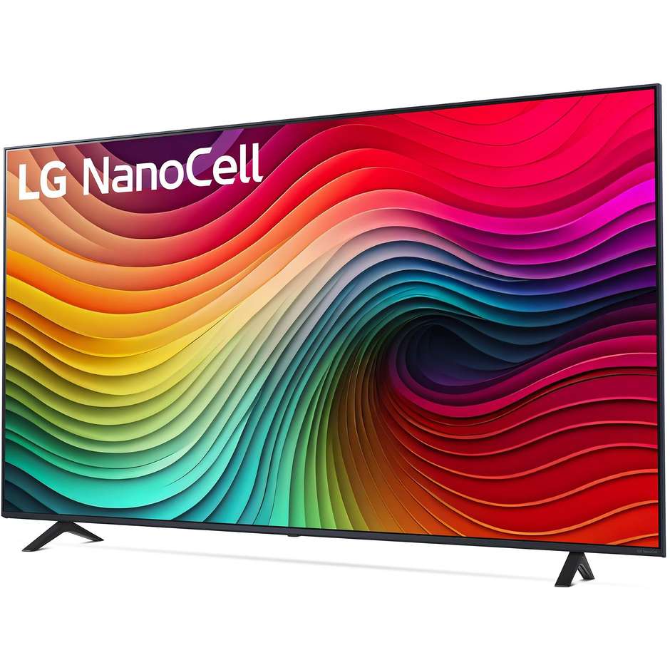 LG 75NANO82T6B Tv NanoCell 75" 4K Ultra HD Smart Tv  Wi-Fi Classe G Colore Nero