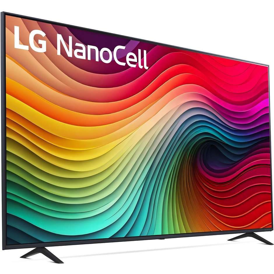 LG 75NANO82T6B Tv NanoCell 75" 4K Ultra HD Smart Tv  Wi-Fi Classe G Colore Nero