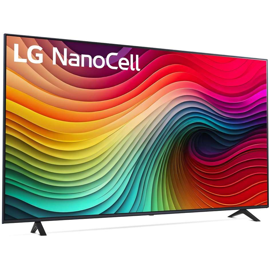 LG 75NANO82T6B Tv NanoCell 75" 4K Ultra HD Smart Tv  Wi-Fi Classe G Colore Nero