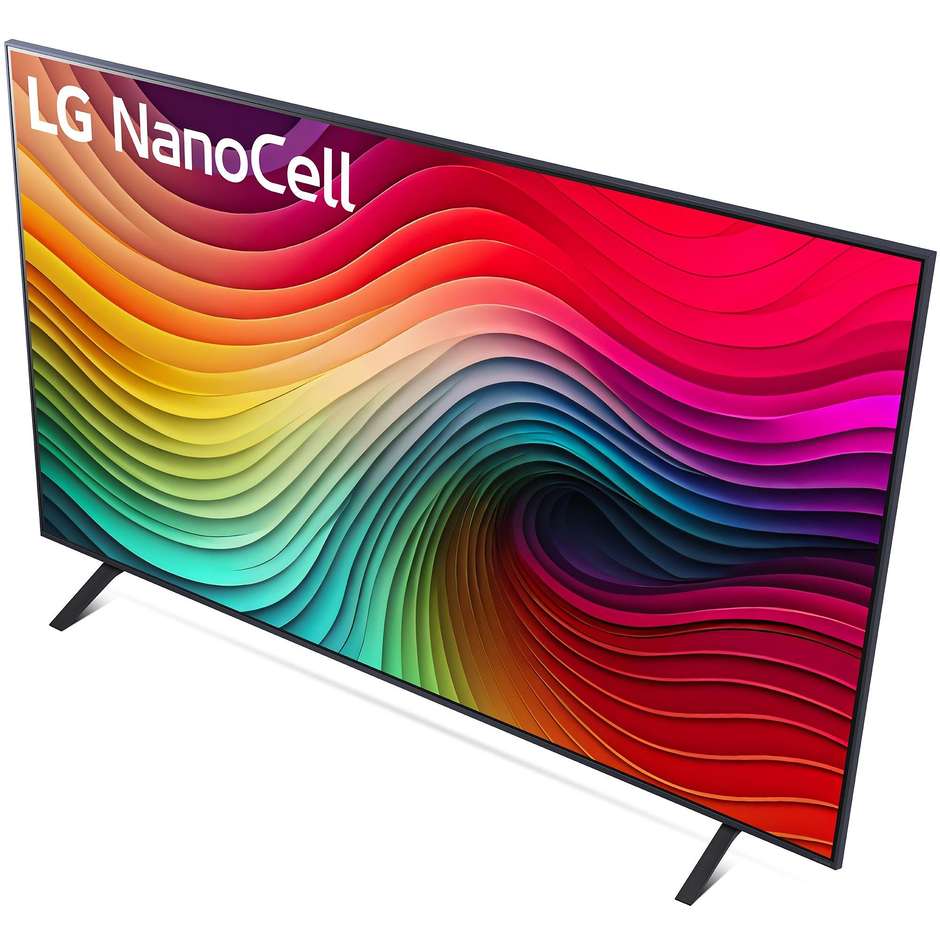 LG 75NANO82T6B Tv NanoCell 75" 4K Ultra HD Smart Tv  Wi-Fi Classe G Colore Nero