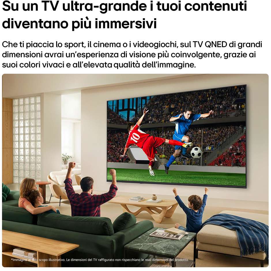 LG 75QNED70B6A TV QNED MiniLED 75" 4K HDR Nero