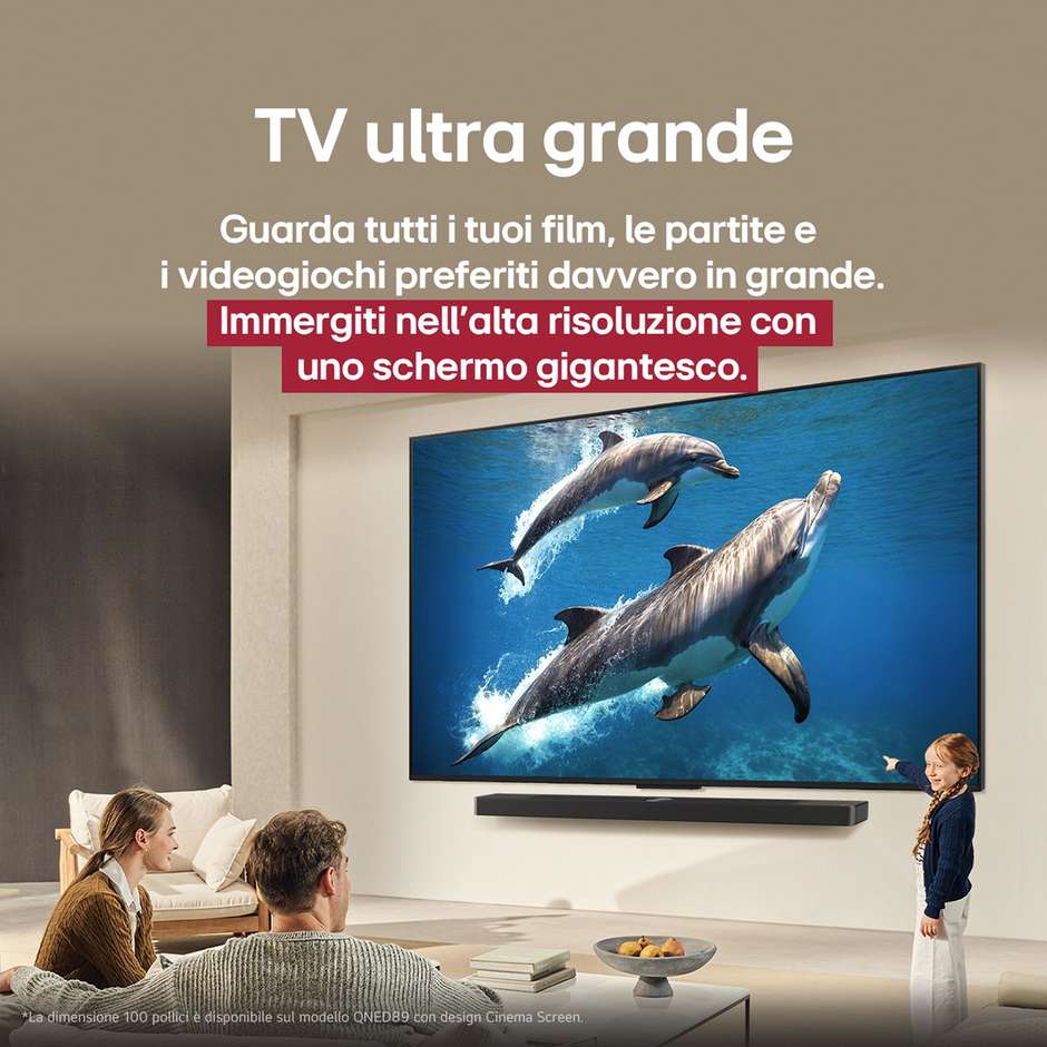 LG 75QNED86A6A TV QNED evo 75" 4K Ultra HD Smart TV Wi-Fi Classe D Colore Nero