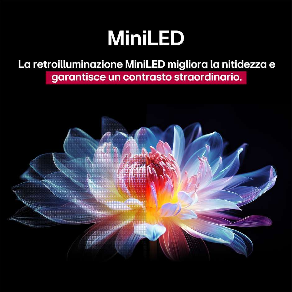 LG 75QNED93A6A TV QNED evo 75'' 4K Ultra HD Smart TV Wi-Fi Classe G Colore Nero