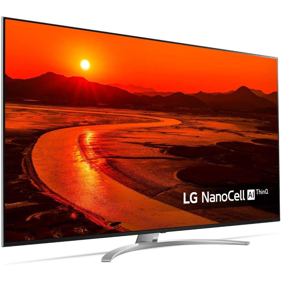 LG 75SM9900PLA Tv LED 75" 8K HDR Smart Tv Wifi classe B Google Assistant e Alexa colore nero