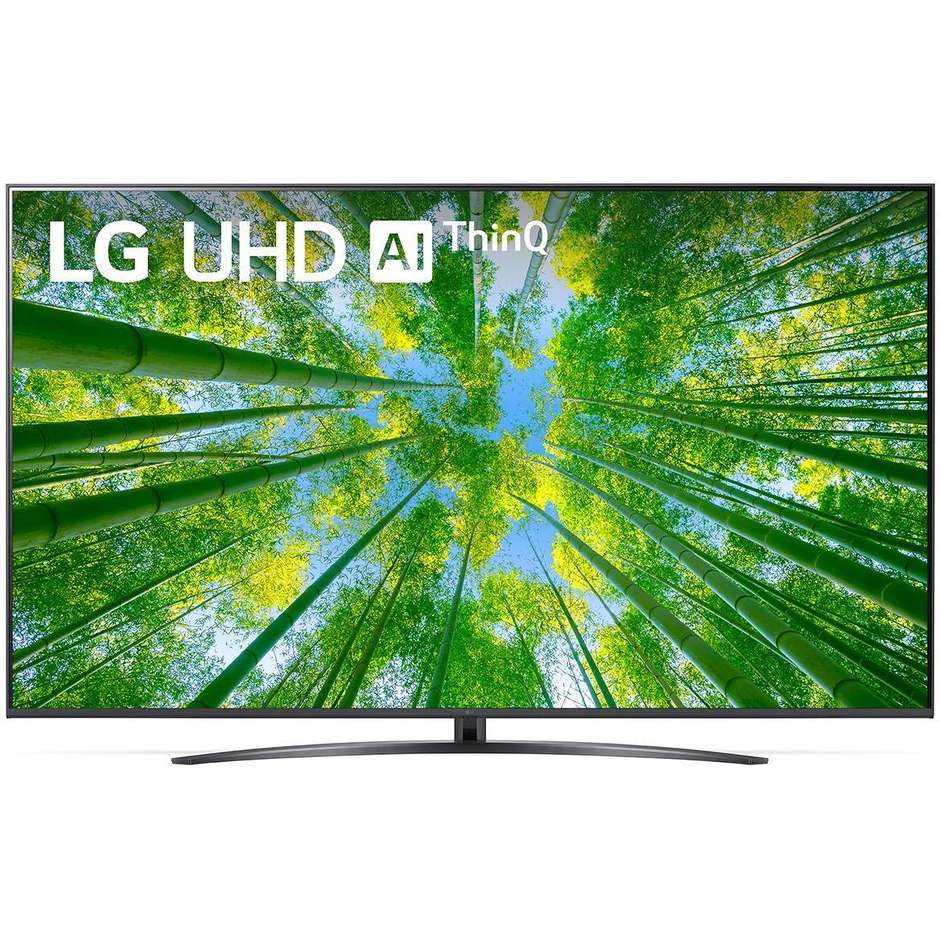 LG 75UQ81006L TV LED 75" 4K Ultra HD Smart TV Wi-Fi Classe G colore cornice nero