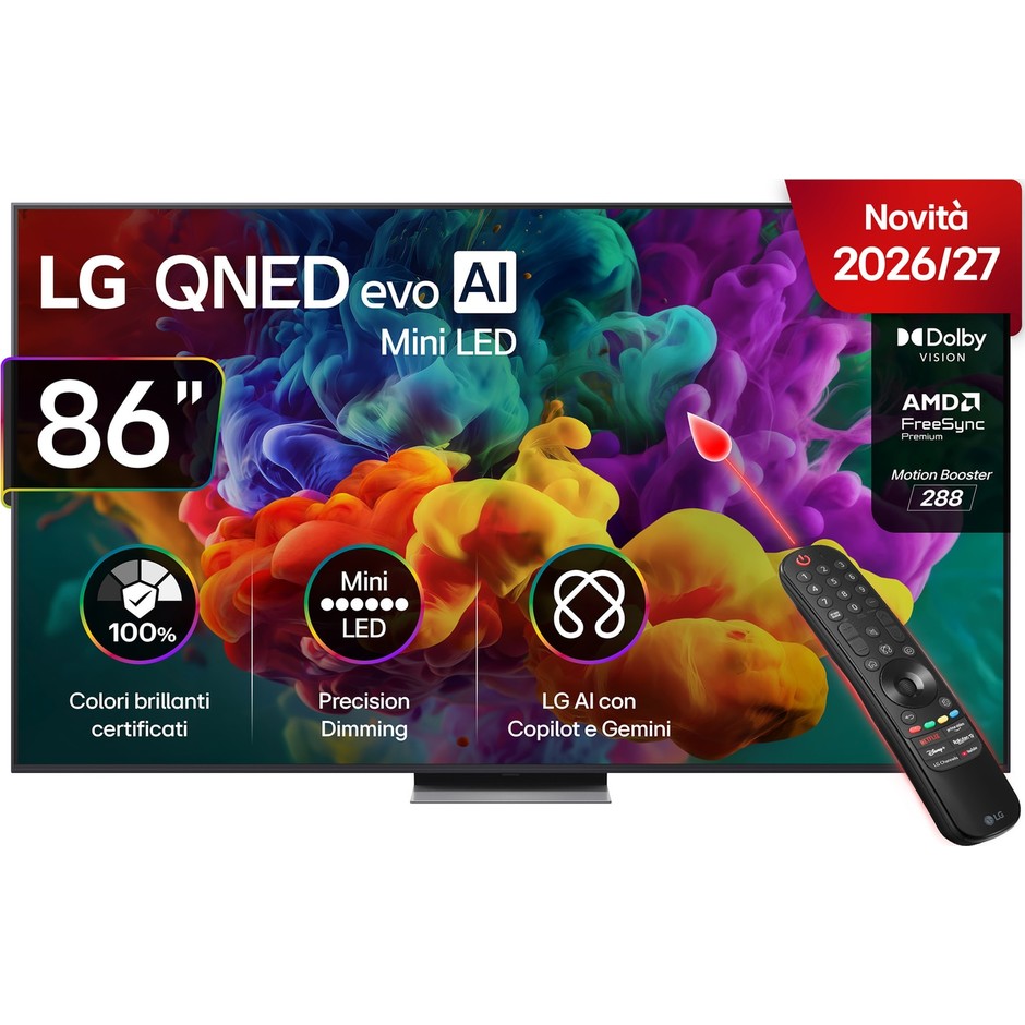 LG 86QNED86B6B Smart TV QNED MiniLED 86 pollici 4K webOS