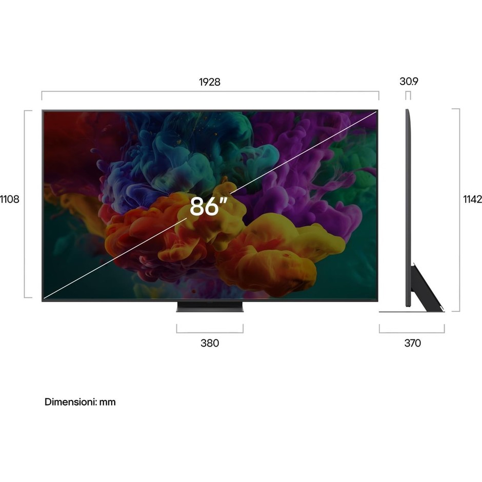 LG 86QNED86B6B Smart TV QNED MiniLED 86 pollici 4K webOS