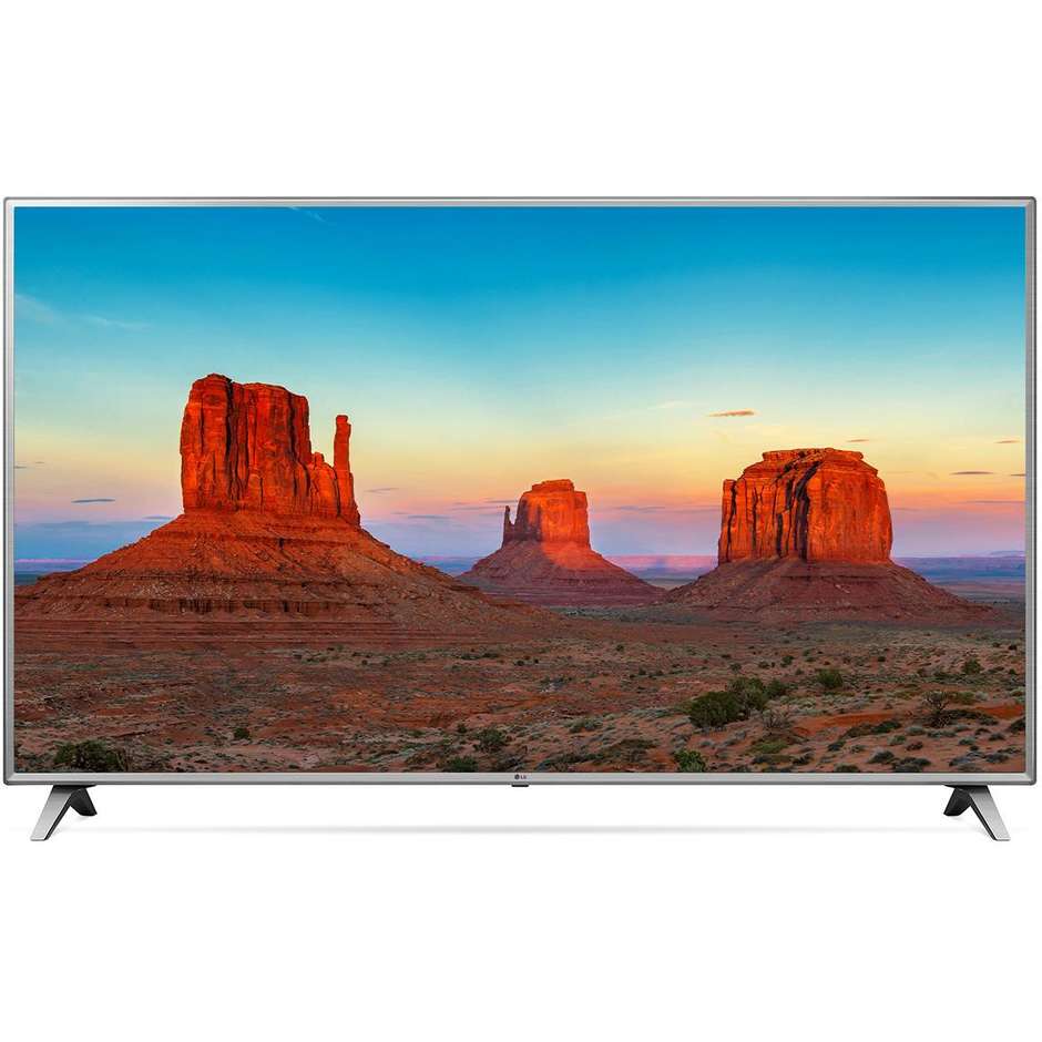 LG 86UK6500 Tv LED 86" 4K Ultra HD Active HDR Smart Tv Wifi classe A colore argento