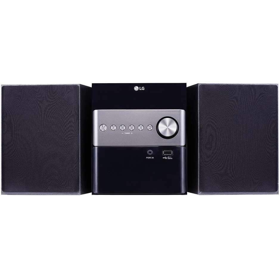 LG CM1560 stereo micro Hi-Fi 2.0 con lettore CD USB Bluetooth colore nero