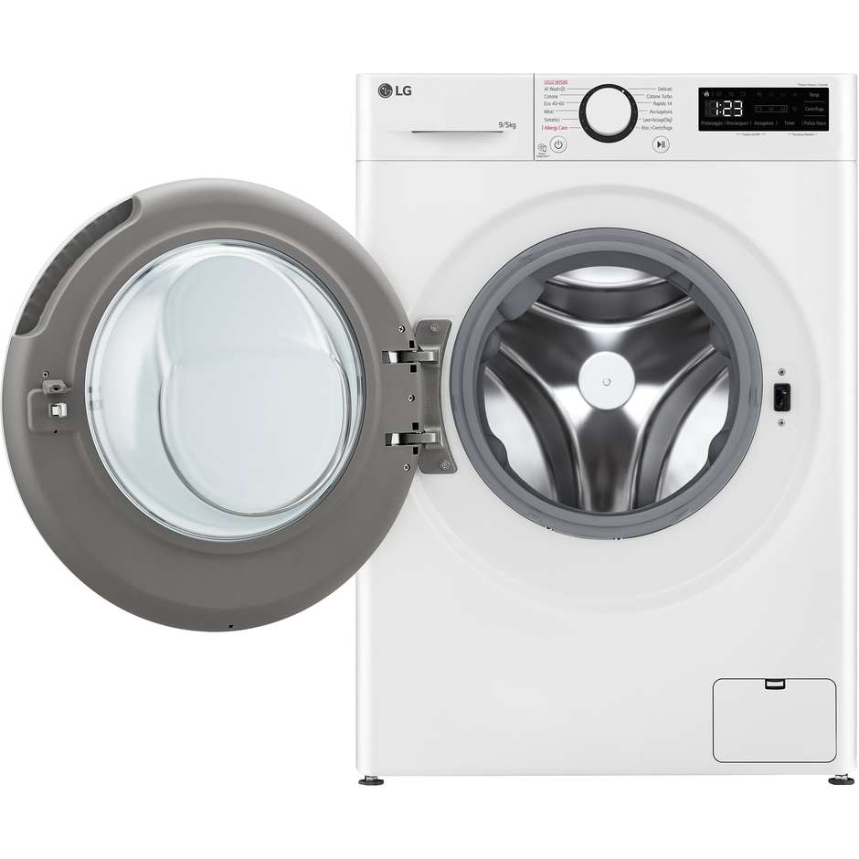 Lg D2R5S09TSWW Lavasciuga 9+5 kg 1160 Giri/min Classe E Nero
