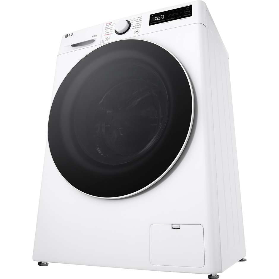 Lg D2R5S09TSWW Lavasciuga 9+5 kg 1160 Giri/min Classe E Nero