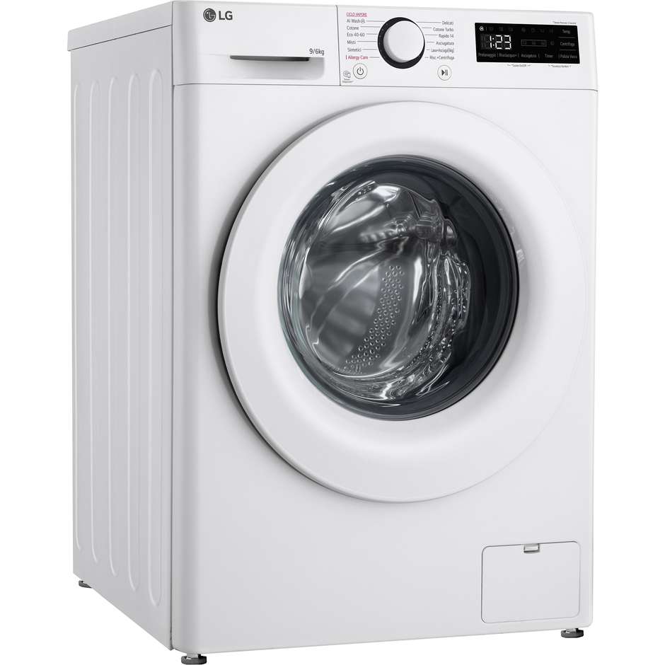 LG D4R3009NSWW Lavasciuga Carica Frontale 9+6 Kg 1400 Giri/min Classe D Colore Bianco