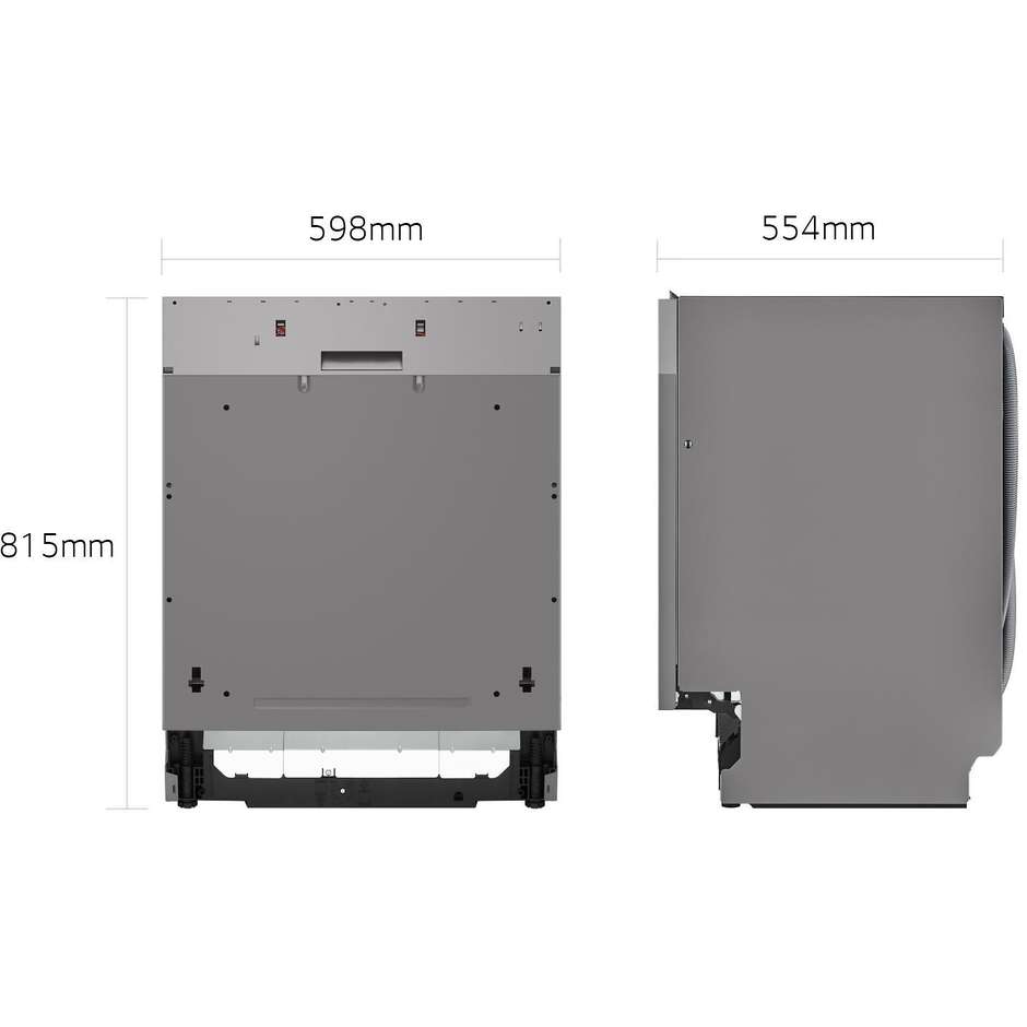 LG DB243TX Lavastoviglie a scomparsa totale 14 Coperti 10 Programmi Classe D Wi-Fi Colore Acciaio inox