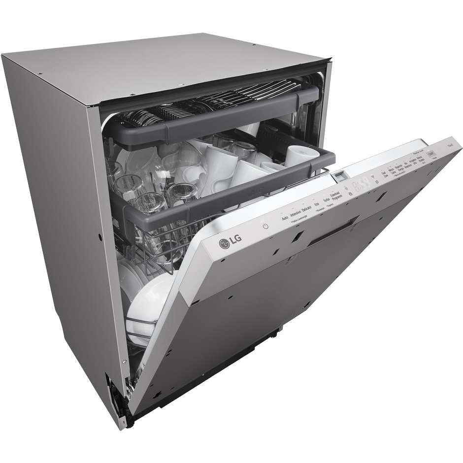 LG DB243TX Lavastoviglie a scomparsa totale 14 Coperti 10 Programmi Classe D Wi-Fi Colore Acciaio inox