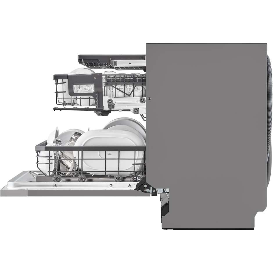 LG DB365TXS QuadWash lavastoviglie a scomparsa totale, 14 coperti, TrueSteam, Wi-Fi
