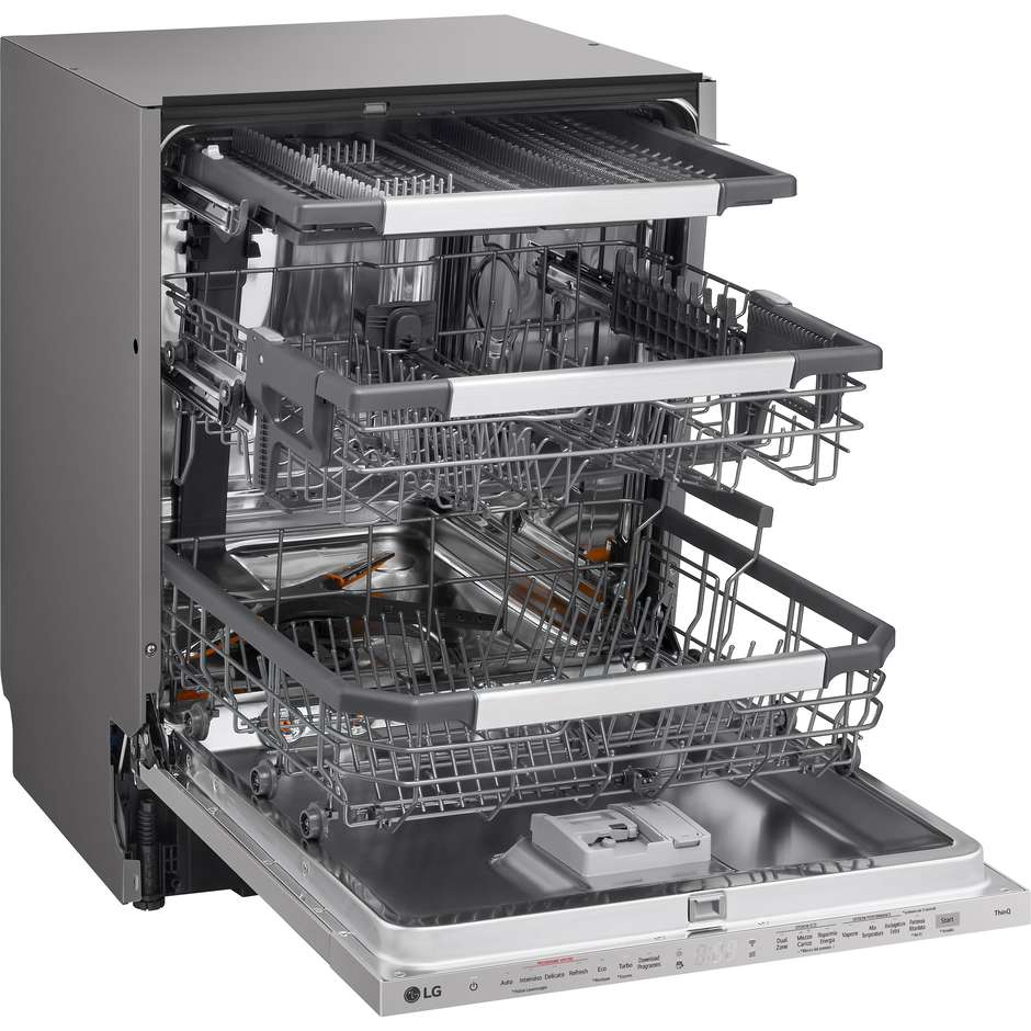 LG DB597TXS Lavastoviglie a scomparsa totale 14 Coperti 10 Programmi Classe A Colore Inox