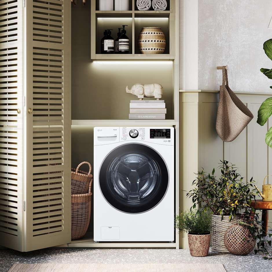 LG F0P3020TSWC Lavatrice Carica frontale 60 cm 20 kg 1000 Giri/min Motore Inverter Vapore Classe B