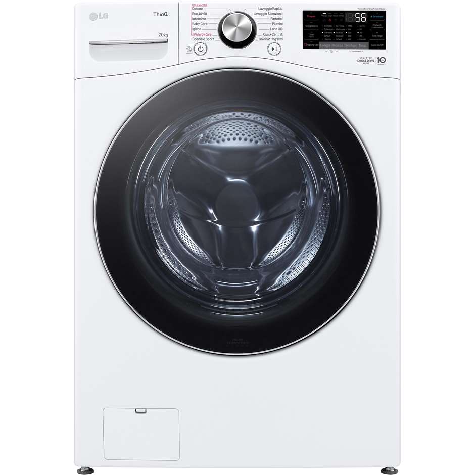 LG F0P3020TSWC Lavatrice Carica Frontale Capacita 20 Kg 1000 Giri/min Classe B Colore Bianco