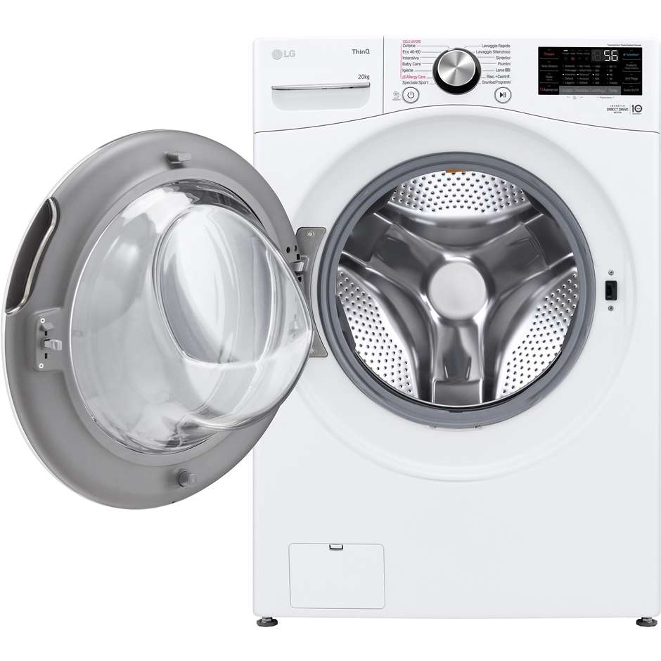 LG F0P3020TSWC lavatrice XL 20 kg, 1000 giri, Wi-Fi, classe B