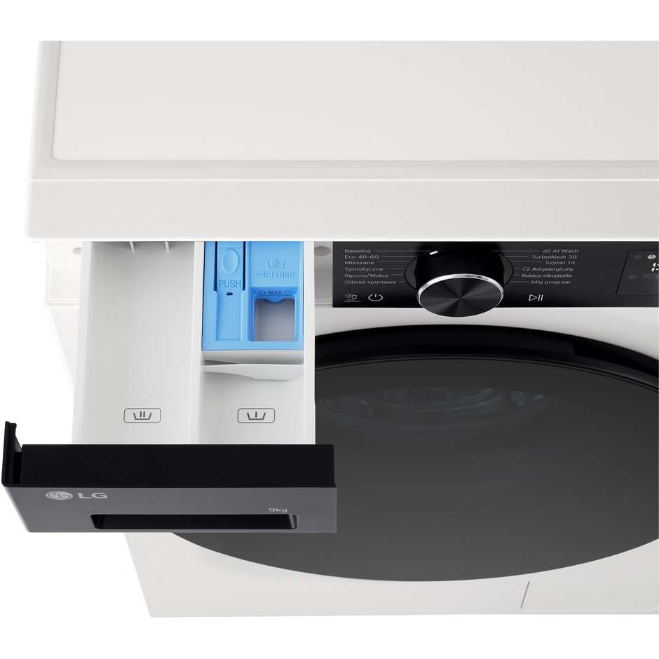 LG F2NX50S9THB Lavatrice Carica Frontale Slim 40 cm 9 kg 1200 Giri/min Motore Inverter Vapore Classe A