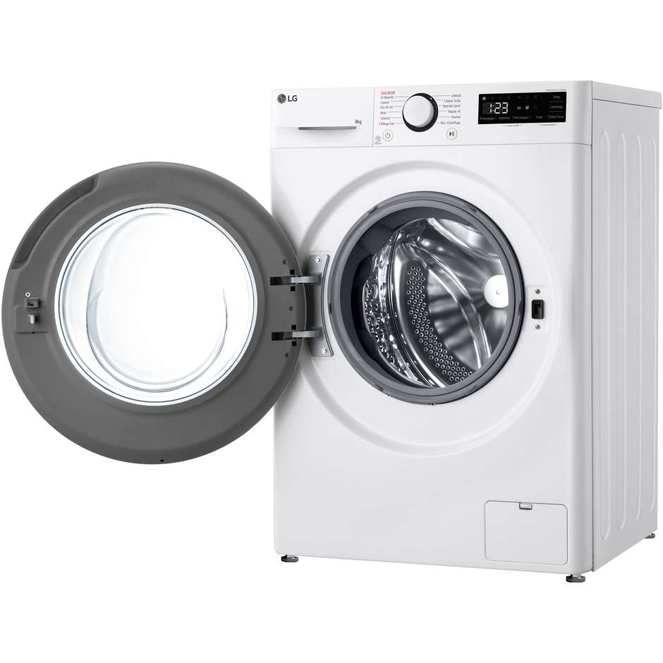 LG F2R3S08NSWB Lavatrice Carica Frontale Capacita 8 Kg 1200 Giri/min Classe A Colore Bianco