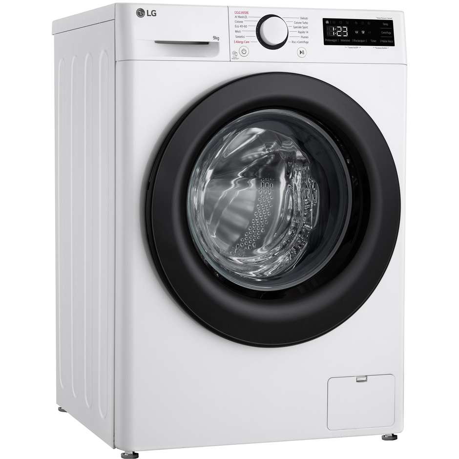 LG F2R3S09NSWB Lavatrice Carica Frontale Capacita 9kg 1200 Giri/min Classe A Colore Bianco