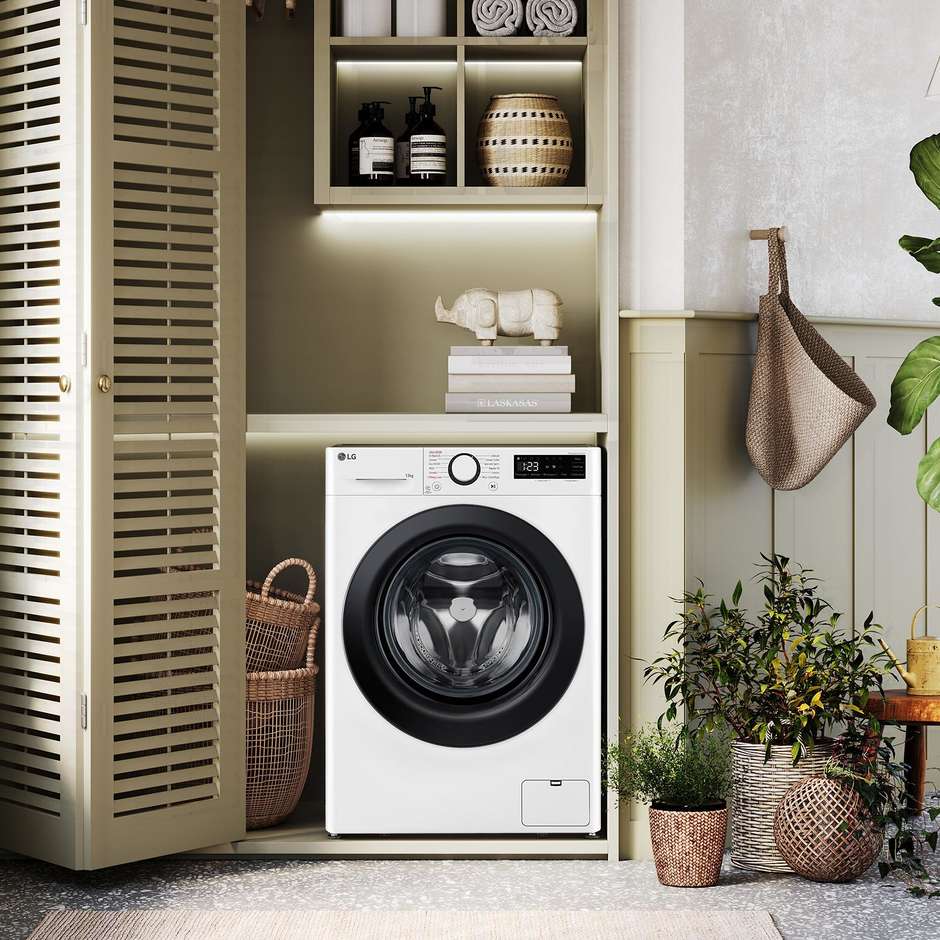 LG F2R7S09TSWC Lavatrice Carica frontale Capacita 9 Kg 1200 Giri/min Classe A Colore Bianco