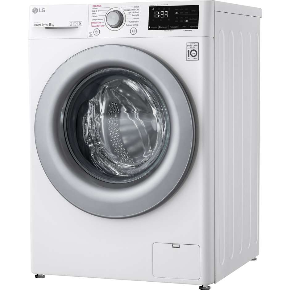 Lg F2WV3S7S4E Lavasciuga 7+5 kg 1200 Giri/min Classe D Inox / Silver