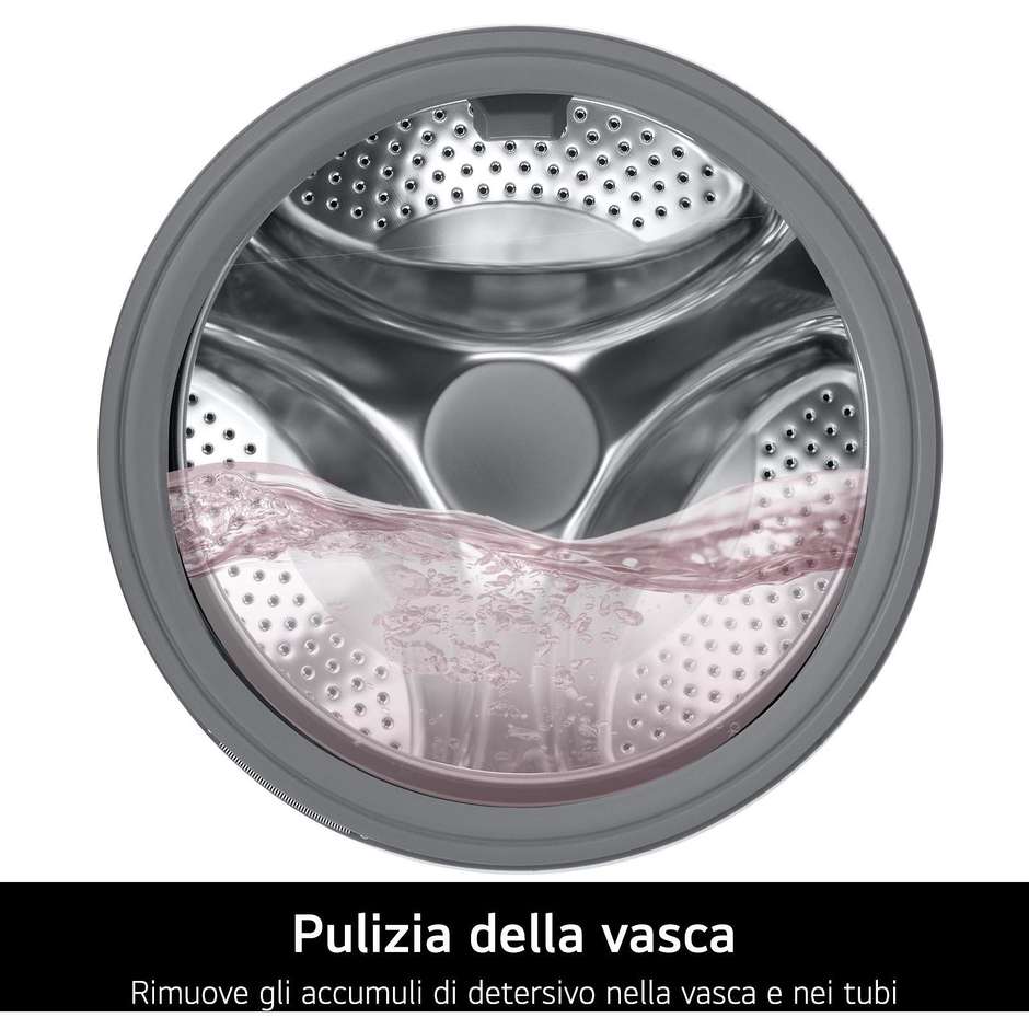 LG F4NA10S7NWK Lavatrice Carica frontale Capacita 7 Kg 1400 Giri/min Classe A Colore Bianco